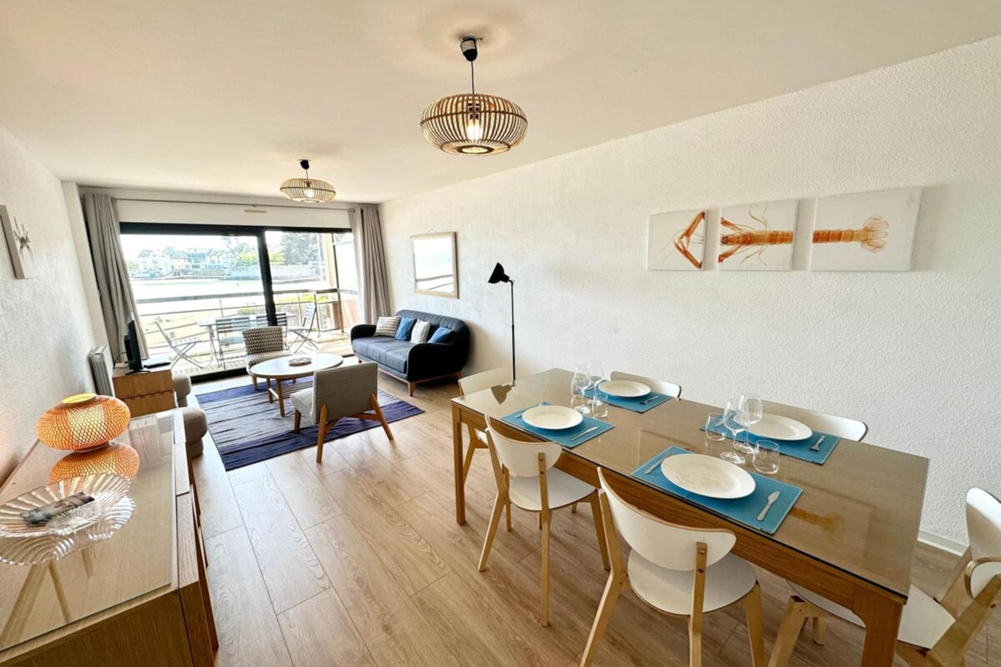 Appartement LUXURY ! T3 Vue océan imprenable 180 à Larmor-Plage Extérieur photo