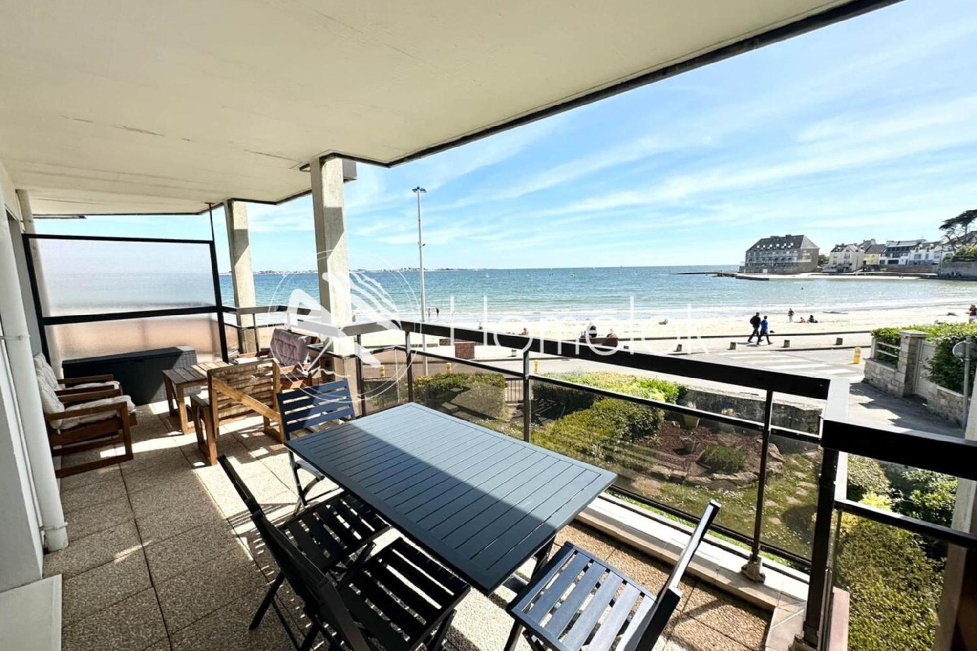 Appartement LUXURY ! T3 Vue océan imprenable 180 à Larmor-Plage Extérieur photo